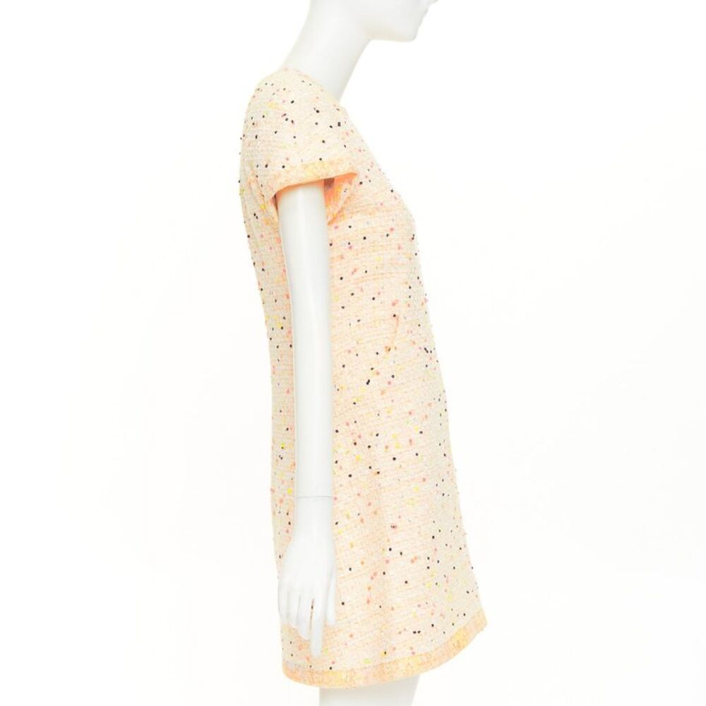 Chanel speckle tweed lace dress - Picture 4 of 9